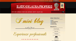 Desktop Screenshot of lauraproperzi.it