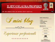 Tablet Screenshot of lauraproperzi.it